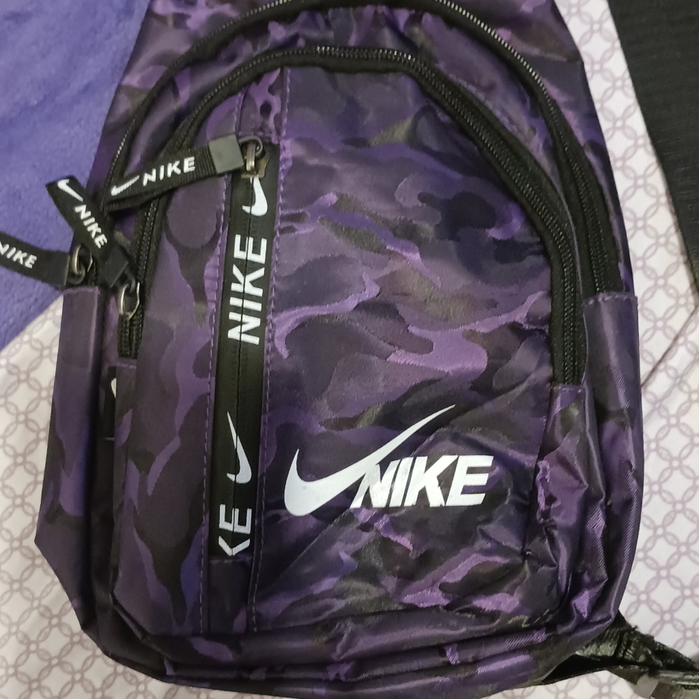 COPY - Purple Nike Camo bag